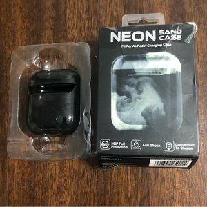 Neón sand charging case for AirPods black .